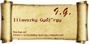 Illavszky György névjegykártya