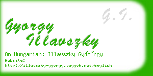 gyorgy illavszky business card